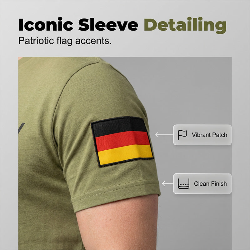 Men's Camouflage Patchwork Crewneck T-Shirt