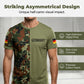 Men's Camouflage Patchwork Crewneck T-Shirt