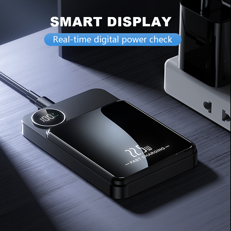 ⏰🔥LIMITED TIME 50% OFF!🔥50K+ SOLD!🔋✨Professional Magnetic Charger for Travelers & Professionals 🧲| 22.5W Wired & 15W Wireless | 10,000 mAh | Fast Delivery💥