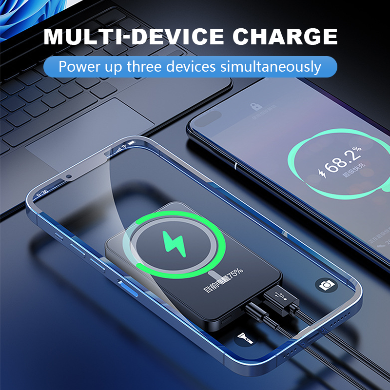 ⏰🔥LIMITED TIME 50% OFF!🔥50K+ SOLD!🔋✨Professional Magnetic Charger for Travelers & Professionals 🧲| 22.5W Wired & 15W Wireless | 10,000 mAh | Fast Delivery💥