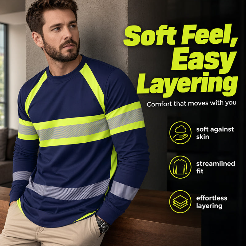 📢📢40% OFF !! ⏰Crewneck Color Block Long Sleeve T-Shirt