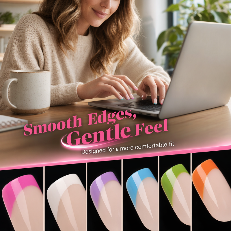 🥳2026 HOT SALE🥳💞50K+ SOLD!💅✨ 50% OFF!🎁 Color Pop Press-On Nails