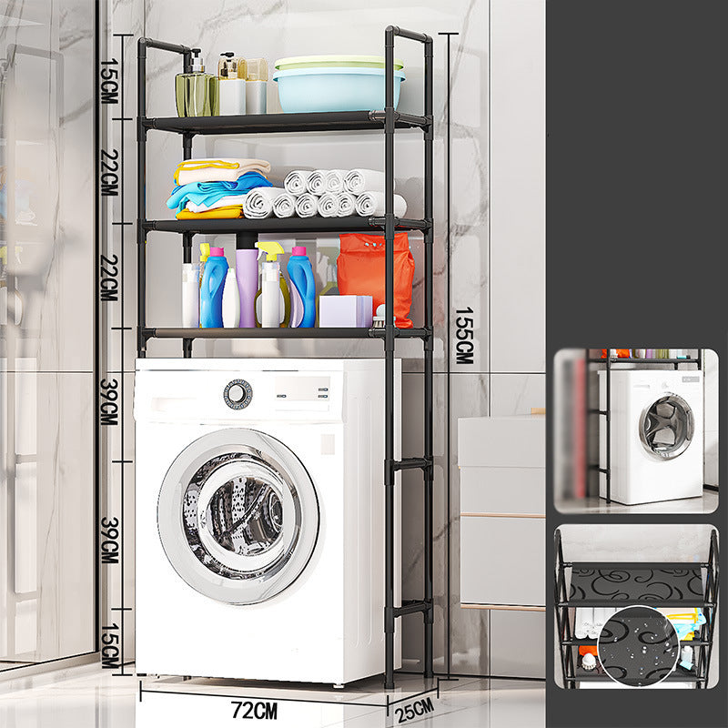 🔥2026 New Hot Selling❤️‍🔥No-Drill Bathroom & Laundry Organizer Shelf