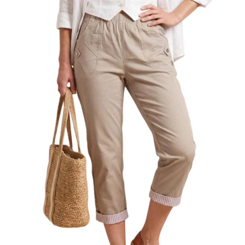 🎁New Arrival 50% OFF💥Women Casual Slim Fit Cropped Pants
