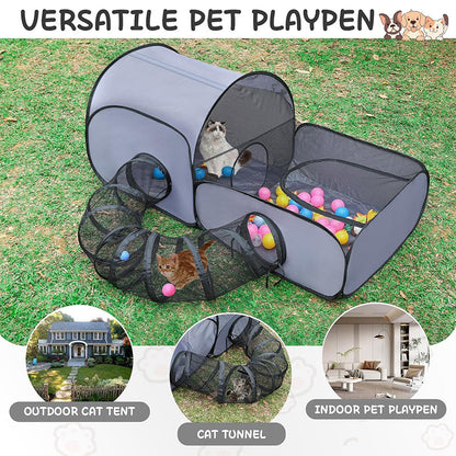 ⏰🔥LIMITED TIME 50% OFF!🔥50K+ SOLD! Large Cat Tunnel for Play and Lounging