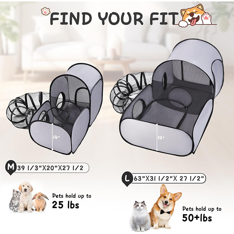 ⏰🔥LIMITED TIME 50% OFF!🔥50K+ SOLD! Large Cat Tunnel for Play and Lounging