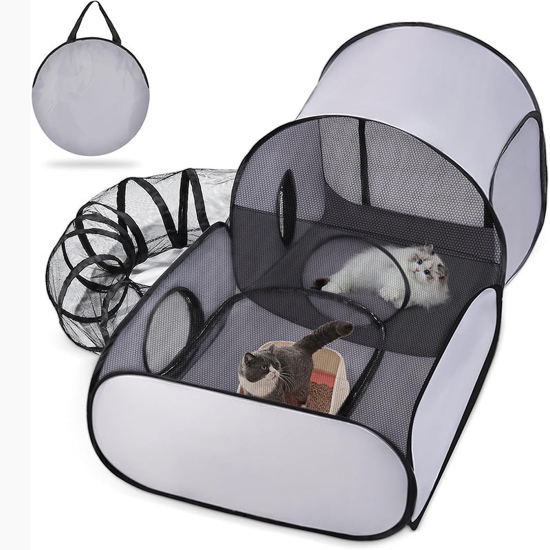 ⏰🔥LIMITED TIME 50% OFF!🔥50K+ SOLD! Large Cat Tunnel for Play and Lounging