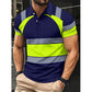 📢 LIMITED TIME 50% OFF! 👕 Men's High Visibility Reflective Short Sleeve Shirt – Neon Blocks & Athletic Fit Cut ⏰