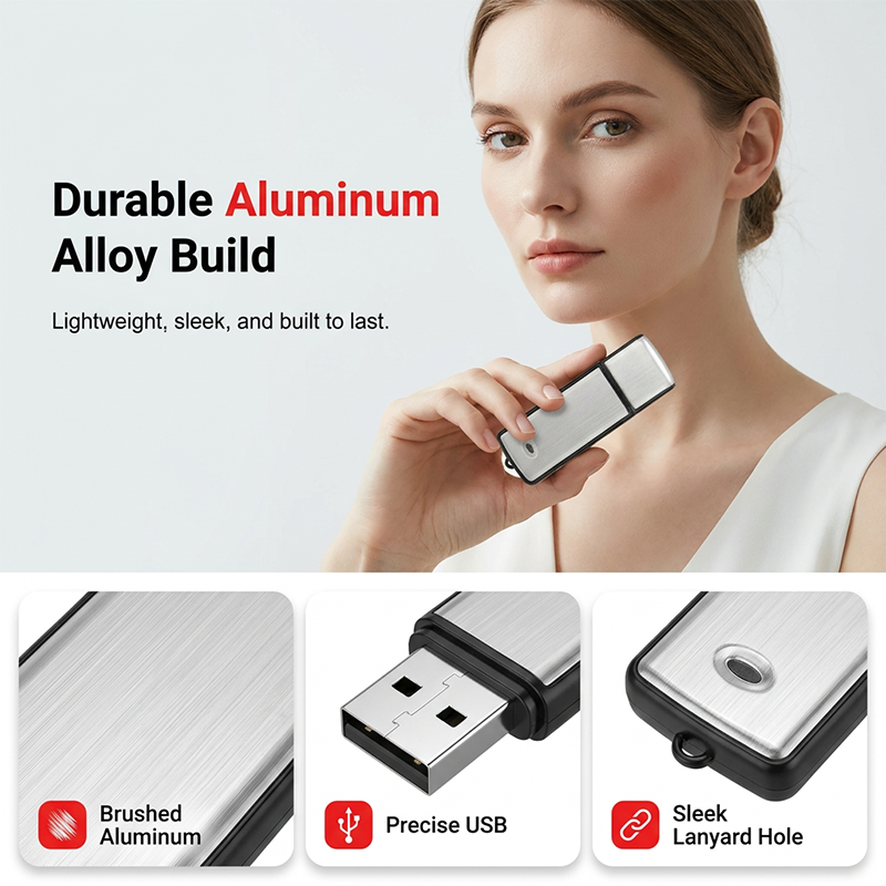⌛Limited-Time Offer-Portable High-Definition Noise-Cancelling USB Voice Recorder