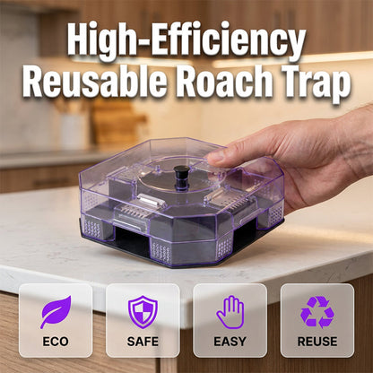 🔥Reusable Effective Roach Trap🪳😰Non-Toxic Sticky Cockroach Catcher for Kitchen Home Indoor Pest Control🚫