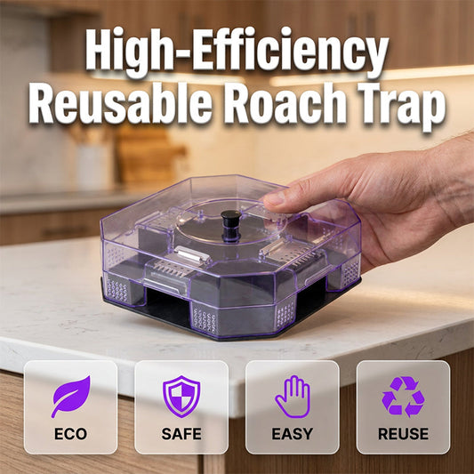 🔥Reusable Effective Roach Trap🪳😰Non-Toxic Sticky Cockroach Catcher for Kitchen Home Indoor Pest Control🚫