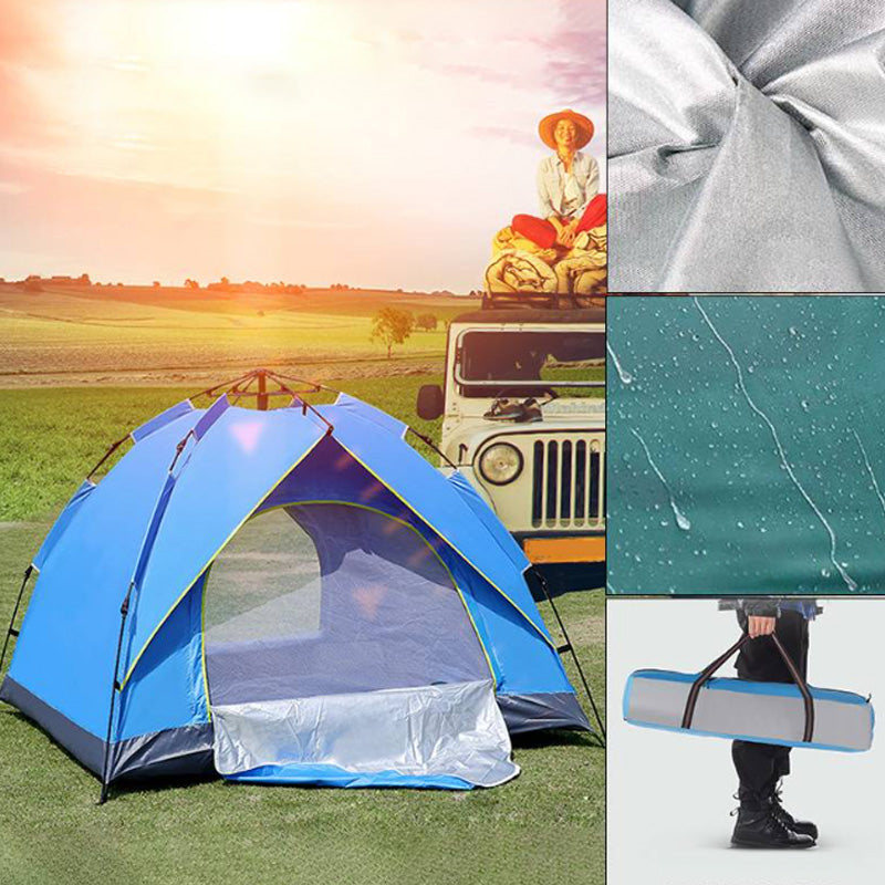 🏕️ 50% Off! ⛺ Automatic Quick Pop-Up Waterproof Camping Tent — Pop-up design, waterproof and UV-resistant — Fits 2–3 people — Perfect for the beach, music festivals, or forest adventures 🌧️