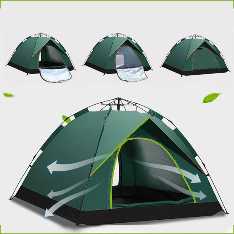 🏕️ 50% Off! ⛺ Automatic Quick Pop-Up Waterproof Camping Tent — Pop-up design, waterproof and UV-resistant — Fits 2–3 people — Perfect for the beach, music festivals, or forest adventures 🌧️