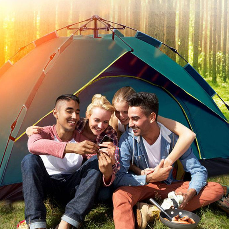 🏕️ 50% Off! ⛺ Automatic Quick Pop-Up Waterproof Camping Tent — Pop-up design, waterproof and UV-resistant — Fits 2–3 people — Perfect for the beach, music festivals, or forest adventures 🌧️
