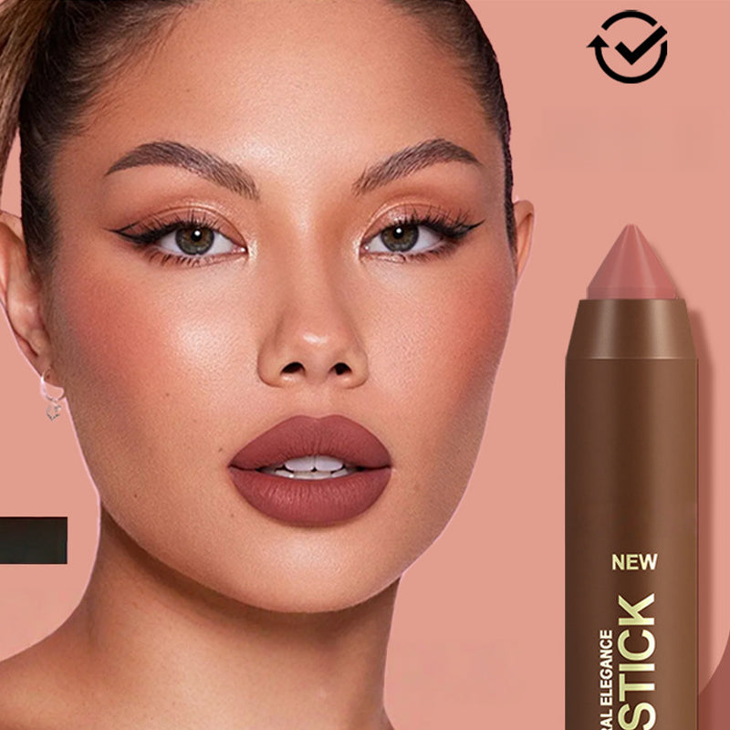 💄 Long-Lasting Matte Lip Crayon for Women – 2-in-1 Liner & Lipstick – Hydrating, Non-Drying & Precision Triangular Tip – 6 Colors ✨