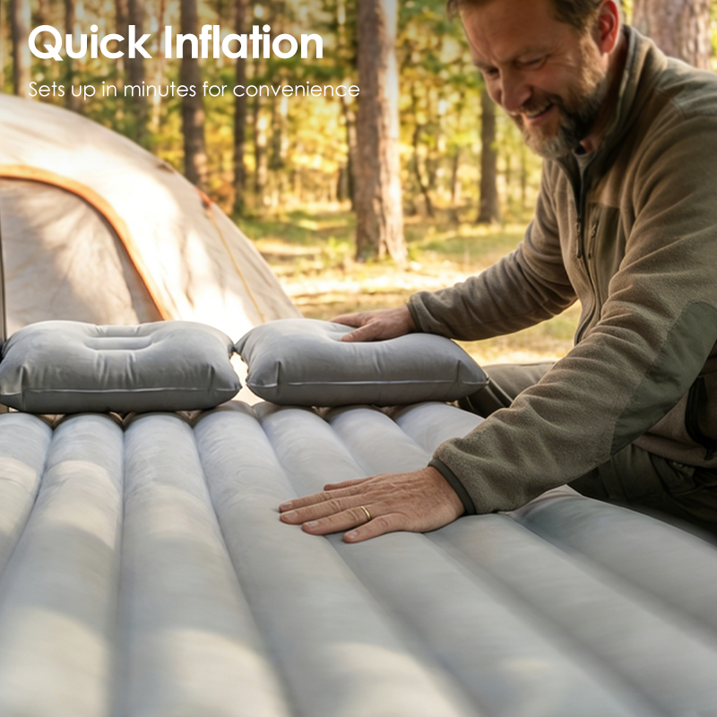 ⏳🔥LIMITED-TIME 50% OFF! ⏰ Inflatable Car Air Mattress Travel Bed