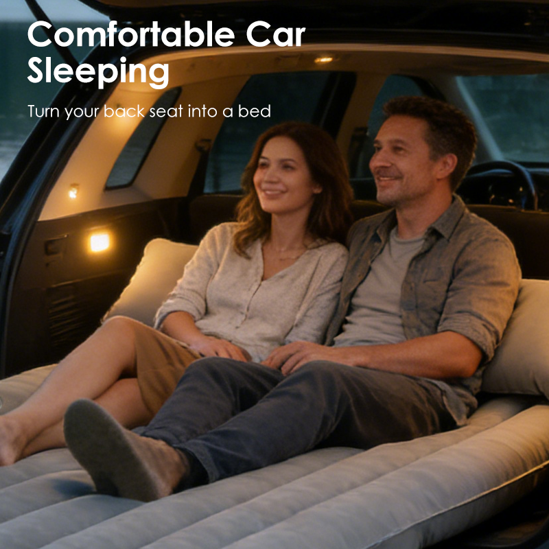 ⏳🔥LIMITED-TIME 50% OFF! ⏰ Inflatable Car Air Mattress Travel Bed