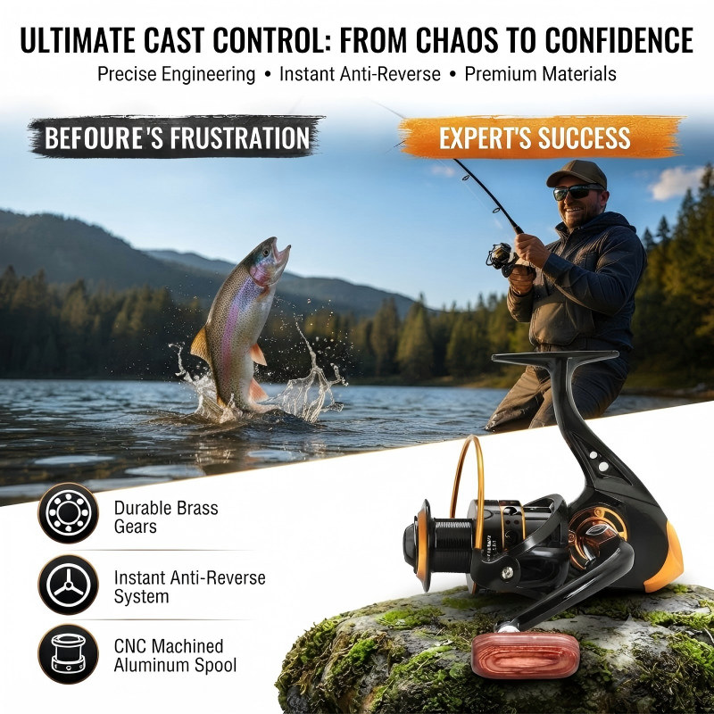 🎉 2026 Sale — Over 28,000 Sold! 💞 CNC Spool Spinning Fishing Reel