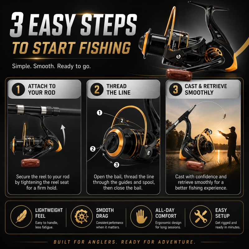 🎉 2026 Sale — Over 28,000 Sold! 💞 CNC Spool Spinning Fishing Reel