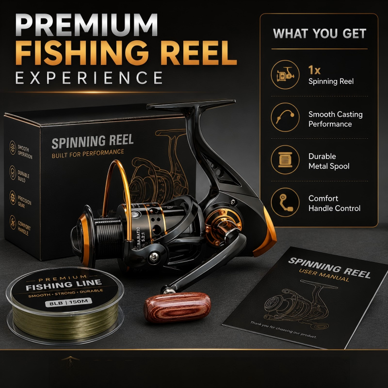 🎉 2026 Sale — Over 28,000 Sold! 💞 CNC Spool Spinning Fishing Reel