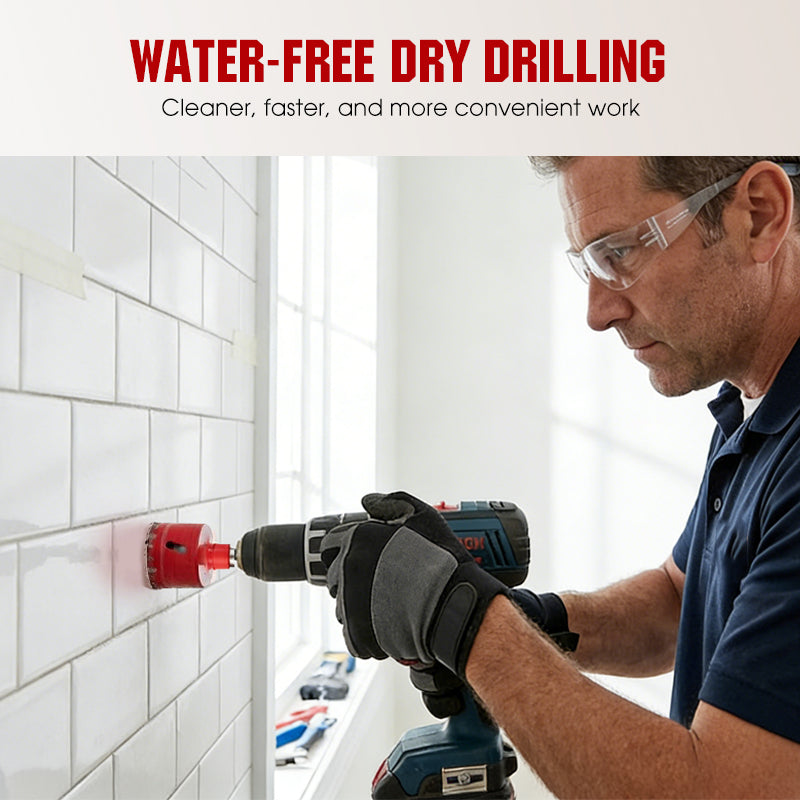 🔥Limited 50% Off！🏭Direct from Factory！👨‍🔧Craftsmen Approved！🛠️Professional Dry Drilling Hole Saw Kit (6-35mm)