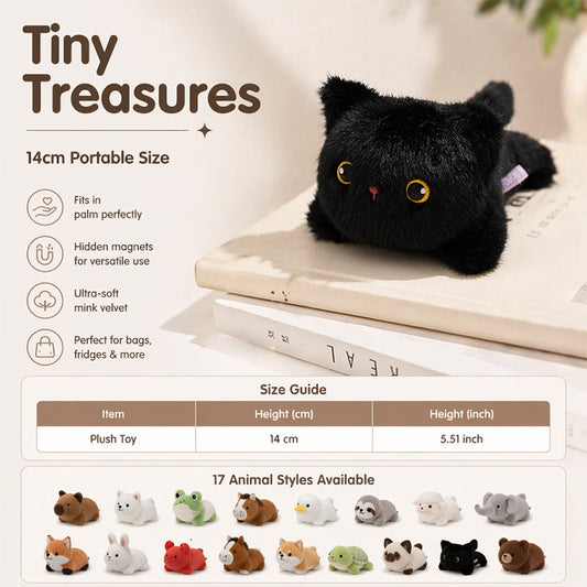 🧸 57% OFF NOW! 🧲 Lovely Plushie Fridge Magnet Doll – Premium Mink Velvet, Hidden Magnet, Perfect for Fridge, Laptop & Bags ✨
