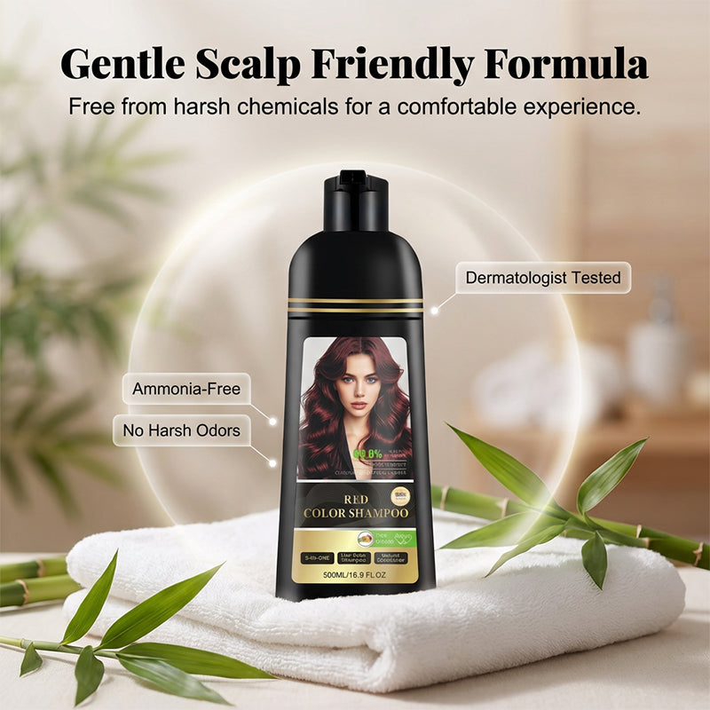 ⏳Time-Limited Special⏰3-in-1 Hair Color Shampoo & Conditioner for Gray Coverage
