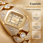 🎉 LIMITED TIME 50% OFF! ⌚ Rhombus Dial Watch – Geometric Sparkle Elegance ✨