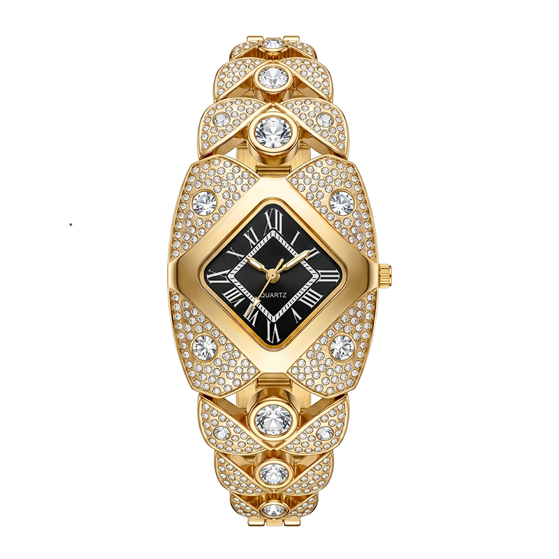 🎉 LIMITED TIME 50% OFF! ⌚ Rhombus Dial Watch – Geometric Sparkle Elegance ✨