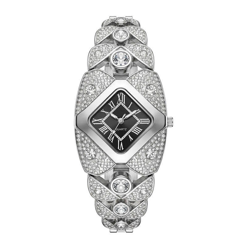 🎉 LIMITED TIME 50% OFF! ⌚ Rhombus Dial Watch – Geometric Sparkle Elegance ✨