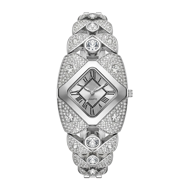 🎉 LIMITED TIME 50% OFF! ⌚ Rhombus Dial Watch – Geometric Sparkle Elegance ✨