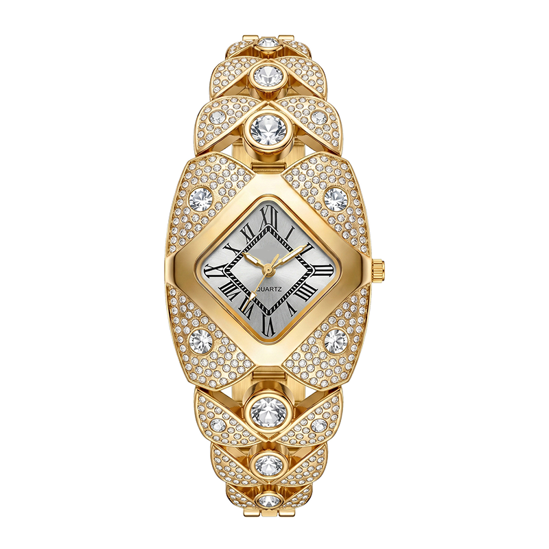 🎉 LIMITED TIME 50% OFF! ⌚ Rhombus Dial Watch – Geometric Sparkle Elegance ✨