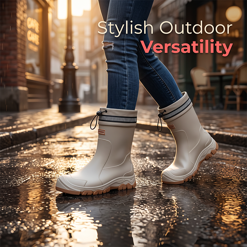 🎉 LIMITED TIME 50% OFF! 🥾 Waterproof Rain Boots – Grip Muddy Trails, Stay Dry in Style 🌧️