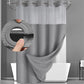 🛁✨50% OFF! 🚿🪟 Finally, a shower curtain that actually keeps water IN — no hooks, no leaks, waffle texture, bright & private. Over 12,658 bathrooms upgraded! ✨
