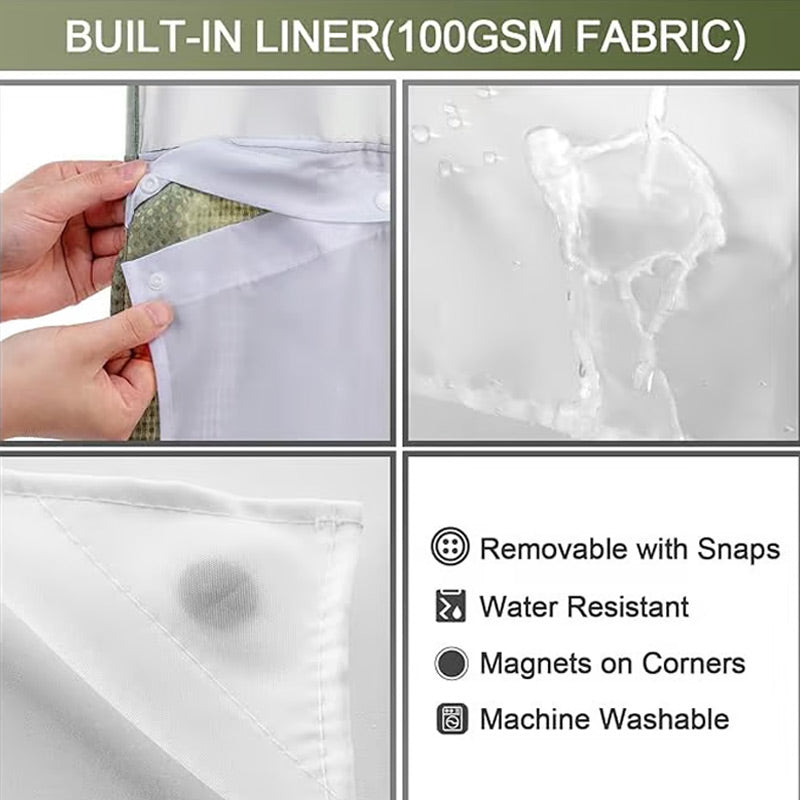 🛁✨50% OFF! 🚿🪟 Finally, a shower curtain that actually keeps water IN — no hooks, no leaks, waffle texture, bright & private. Over 12,658 bathrooms upgraded! ✨