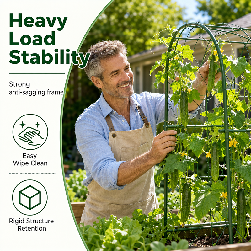🎉 2026 Sale — Over 24,600 Sold!🥒 Expandable Cucumber Trellis – Climbing Plant Support for Garden Vegetables
