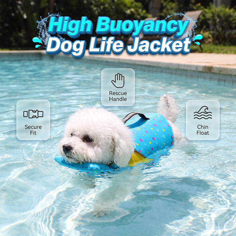 ⏳Time-Limited Special⏰High Buoyancy Dog Life Jacket — Superior Flotation Vest for Swimming & Boating