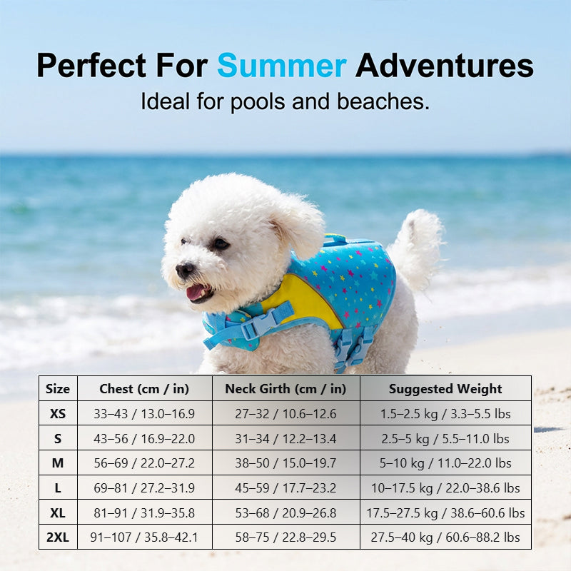 ⏳Time-Limited Special⏰High Buoyancy Dog Life Jacket — Superior Flotation Vest for Swimming & Boating