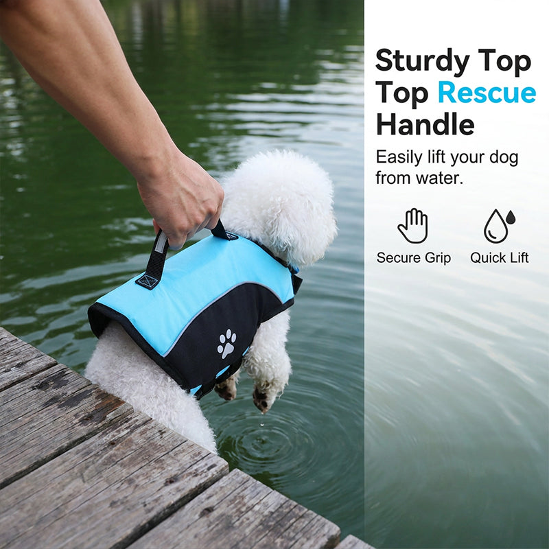 ⏳Time-Limited Special⏰High Buoyancy Dog Life Jacket — Superior Flotation Vest for Swimming & Boating