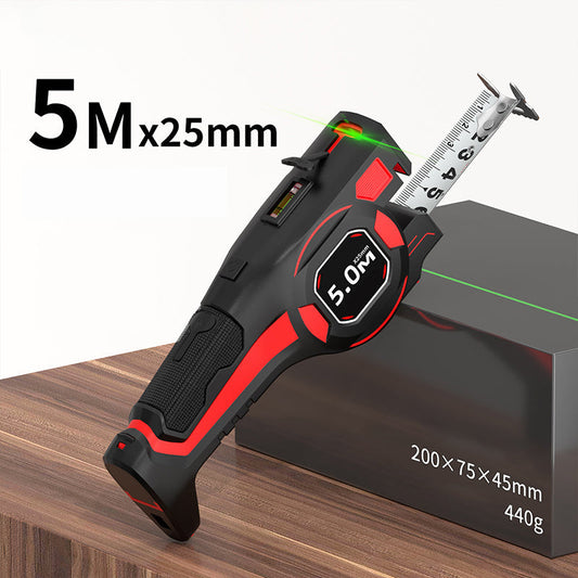 ⏰🔥LIMITED TIME 50% OFF!🔥2-in-1 Tape Measure with Laser Guide