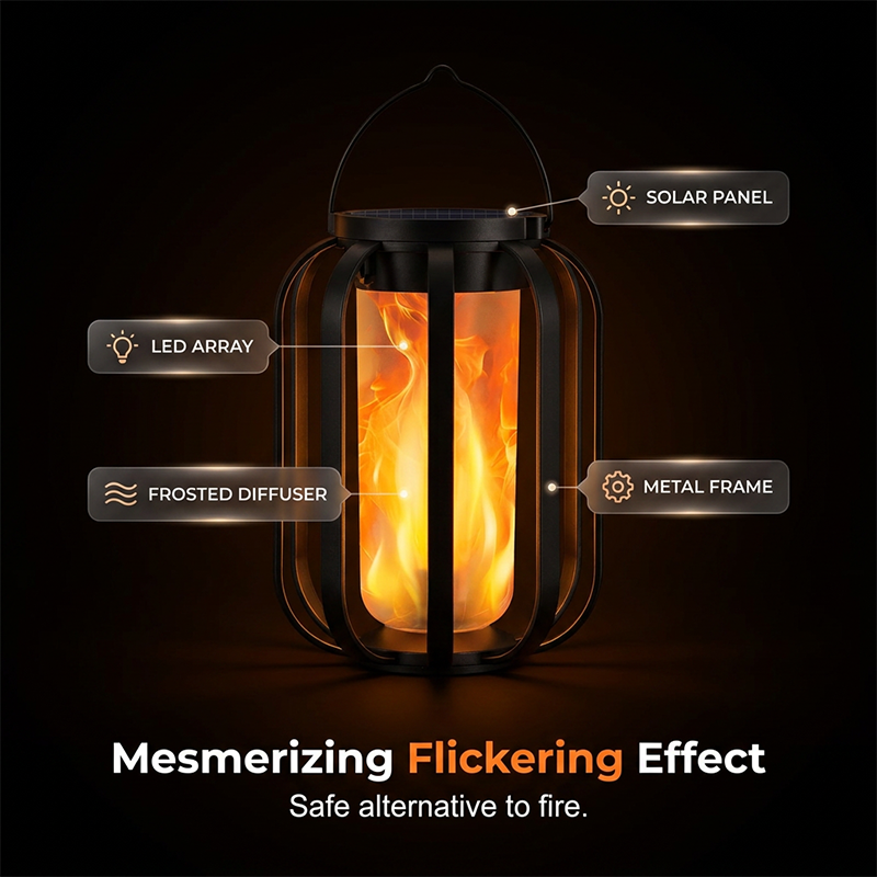 🔥🏮 Must-Have! 50% OFF ⏰ ✨ Solar Flame Lantern – Realistic Flicker, Zero Fire Risk ✨