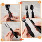 🍴Must-have for outdoor trips 🥄4-In-1 Outdoor Folding Multifunctional Tableware