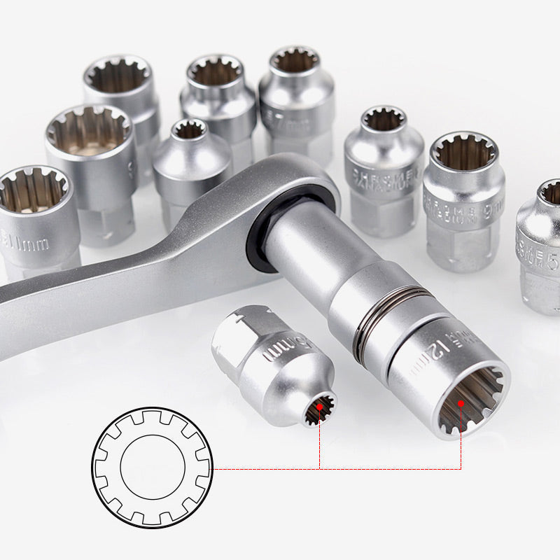 ⏳🔥LIMITED-TIME 50% OFF! ⏰🔧🚗 29pcs Core Ratchet Socket Wrench Kit – Chrome‑vanadium steel, 11 sockets & 10 bits. Perfect for car repairs & DIY 🛠️✨
