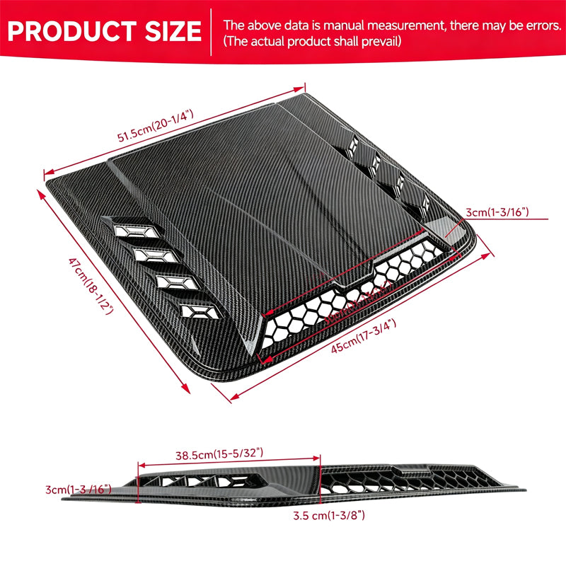 ⏳Time-Limited Special⏰Universal Car Hood Vent Bonnet Scoop Decorative Cover ABS Car Styling Accessories