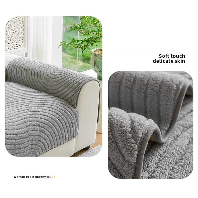 🛌☁️ 50% OFF! ❄️Velvet Sofa Cover – Cloud-Soft Warmth & Zero Slide – Non-Slip Backing, Ultra-Soft Plush for All Seasons