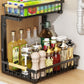2-Tier Adjustable Pull-Out Cabinet Storage Rack