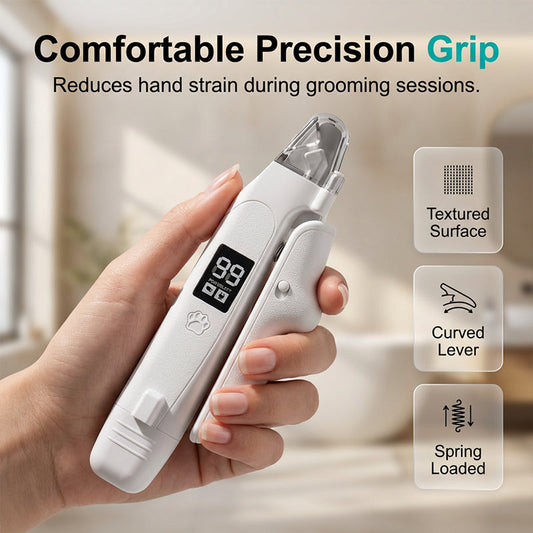 🐾✂️Rechargeable Pet Nail Clipper with LED Light🐶🐱