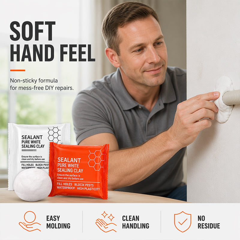 ⏰🧱 Waterproof Wall Hole Sealing Clay for Air Conditioner Pipes — 10-Pack Moldable Sealant Putty for Pipe Gaps & Wall Holes | Tool-Free Application