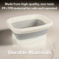 🦶 LIMITED TIME 50% OFF! ✨ Collapsible Foot Spa Basin with Lid – Portable Silicone Foot Soak Tub with Massage Rollers for Home Relaxation 🛁
