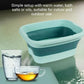 🦶 LIMITED TIME 50% OFF! ✨ Collapsible Foot Spa Basin with Lid – Portable Silicone Foot Soak Tub with Massage Rollers for Home Relaxation 🛁
